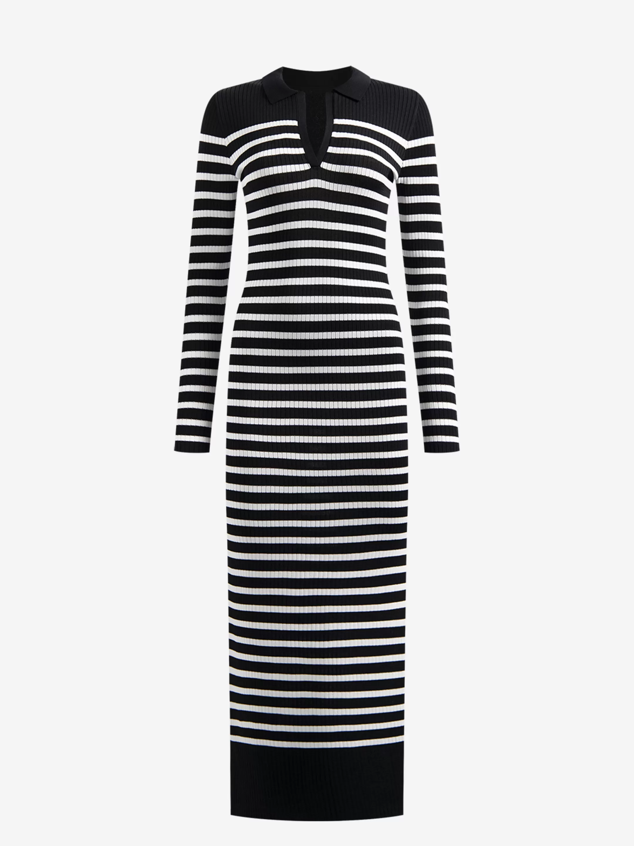 Fashion NIKKIE Maxi dress with stripes Black