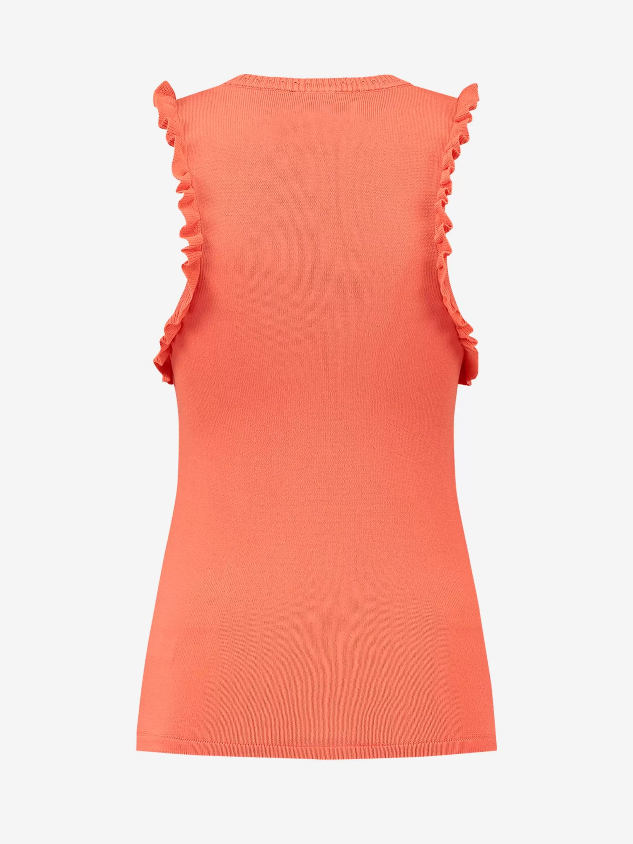 Cheap NIKKIE N top with ruffles Coral Red