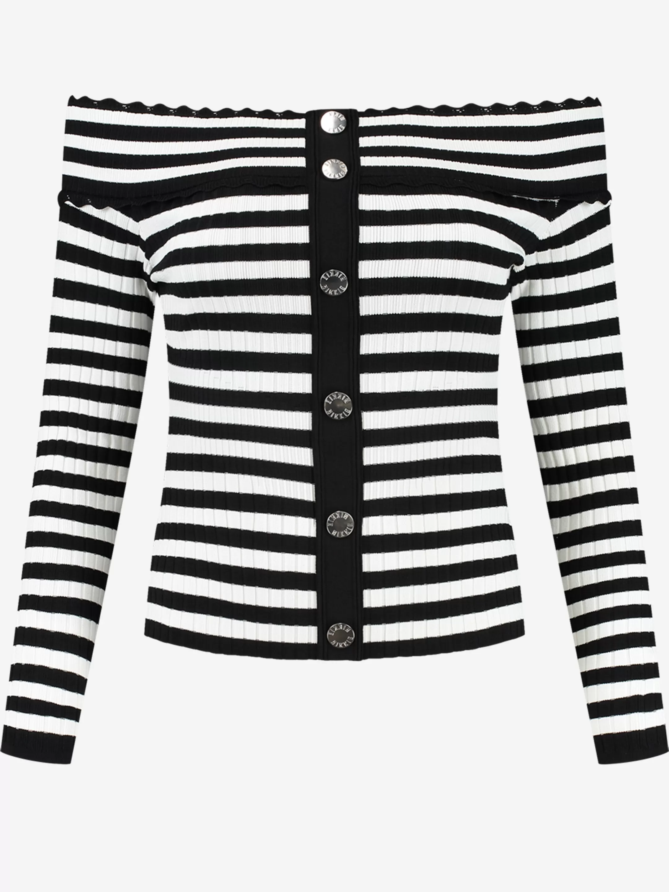 Online NIKKIE Off shoulder top Star White/Black