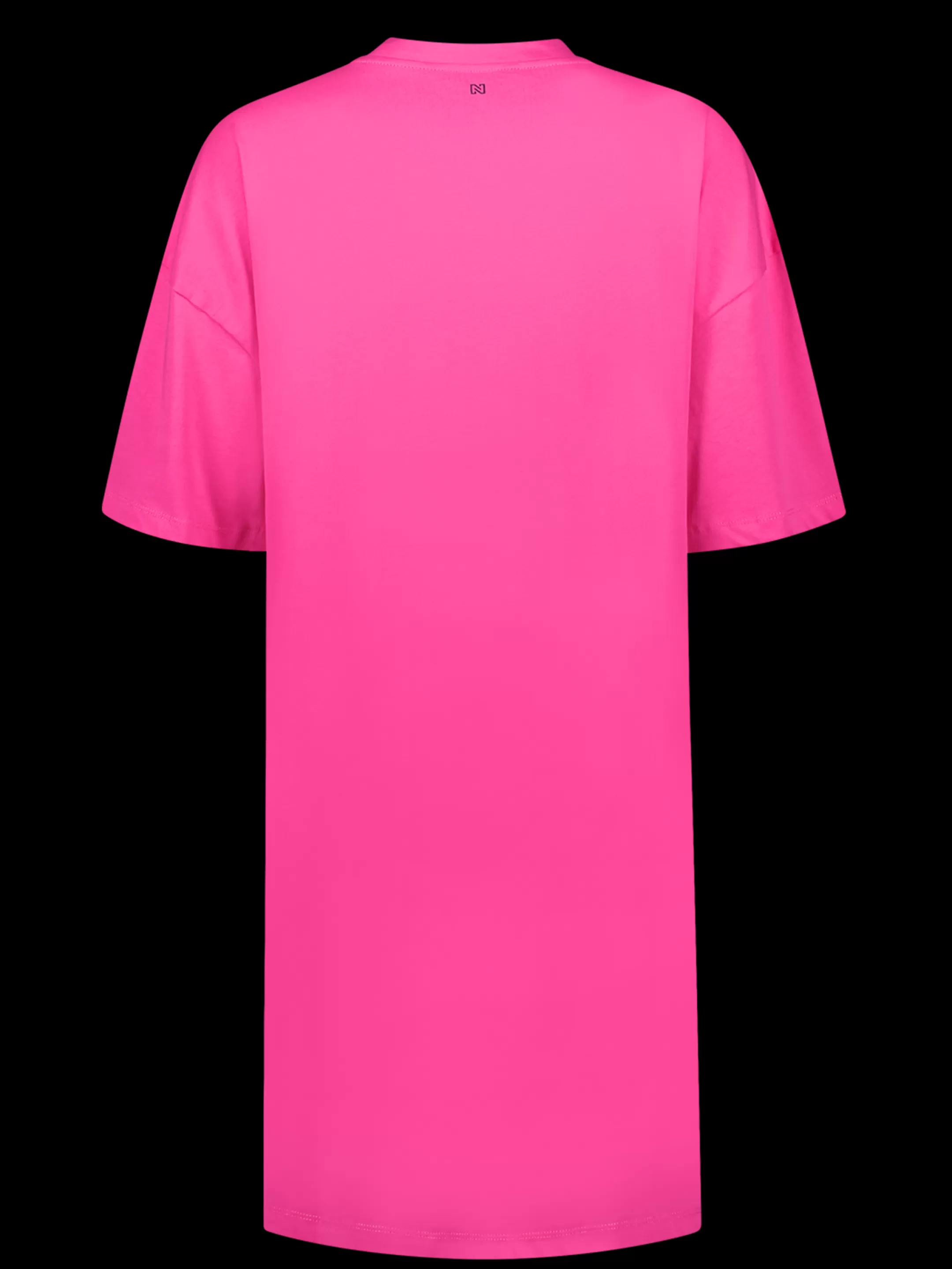 Outlet NIKKIE Oversized t-dress with logo Pink Lemonade