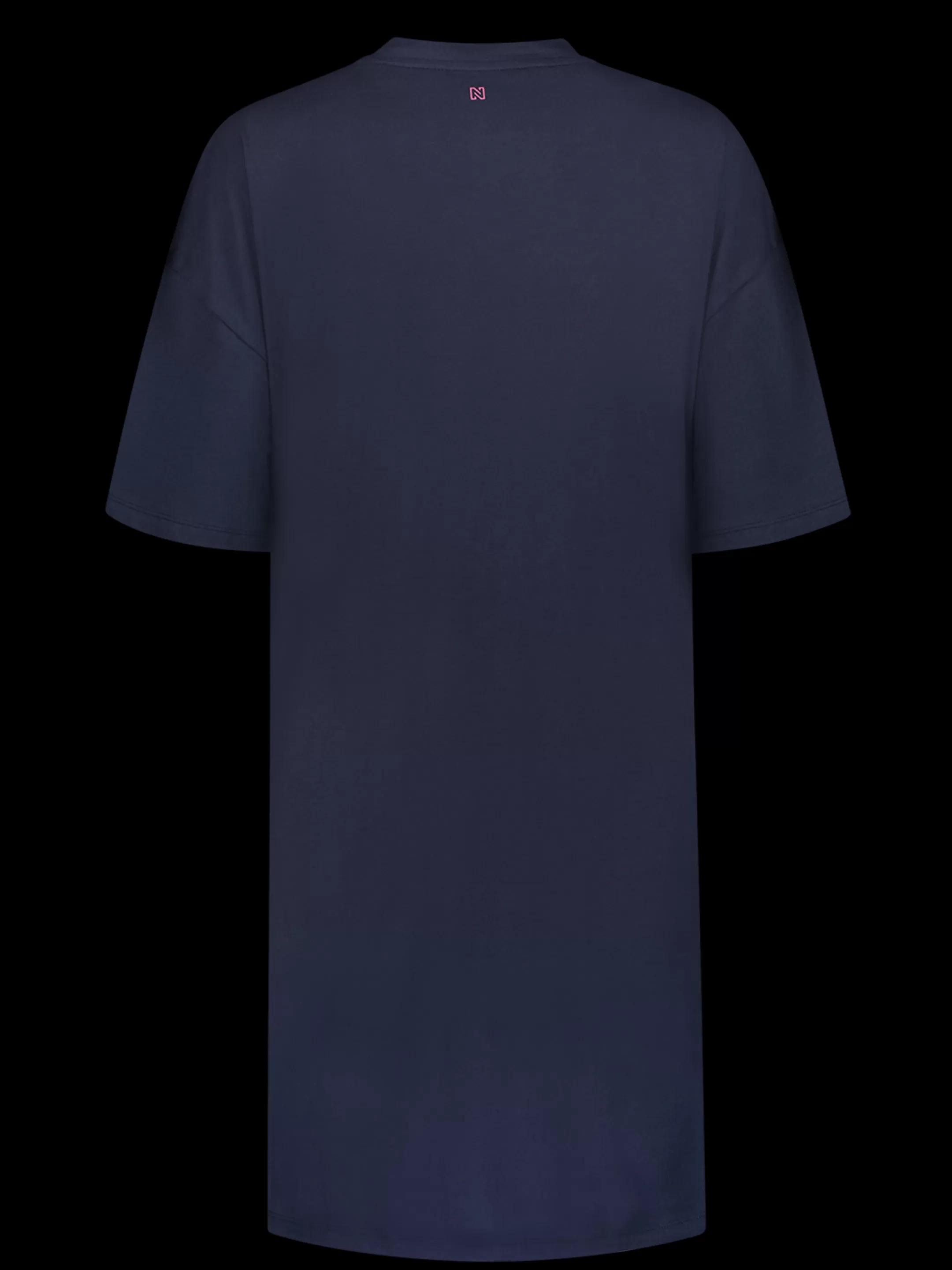 Discount NIKKIE Oversized t-dress with logo Ocean Blue