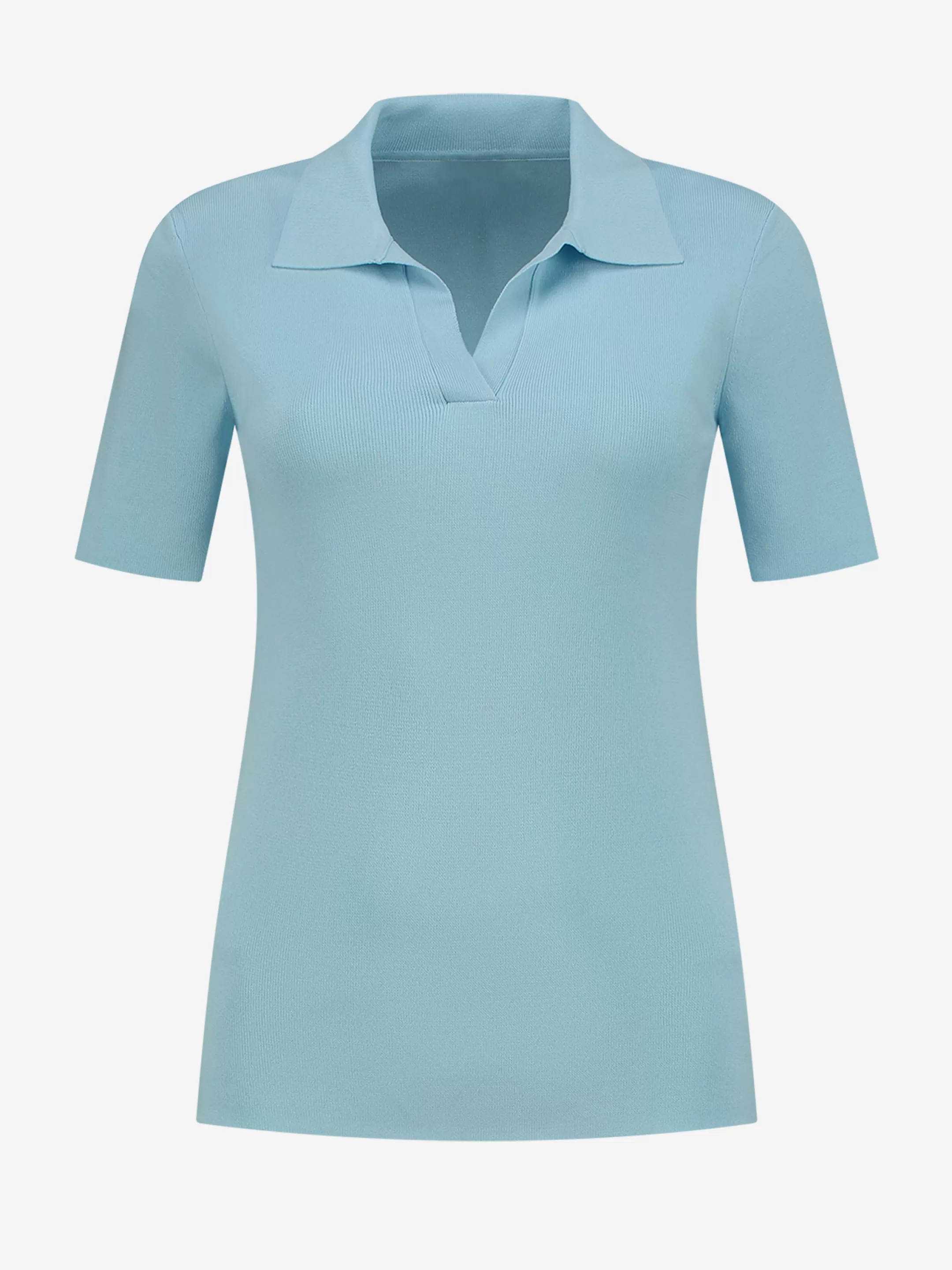 Fashion NIKKIE Polo top with short sleeves Light Blue