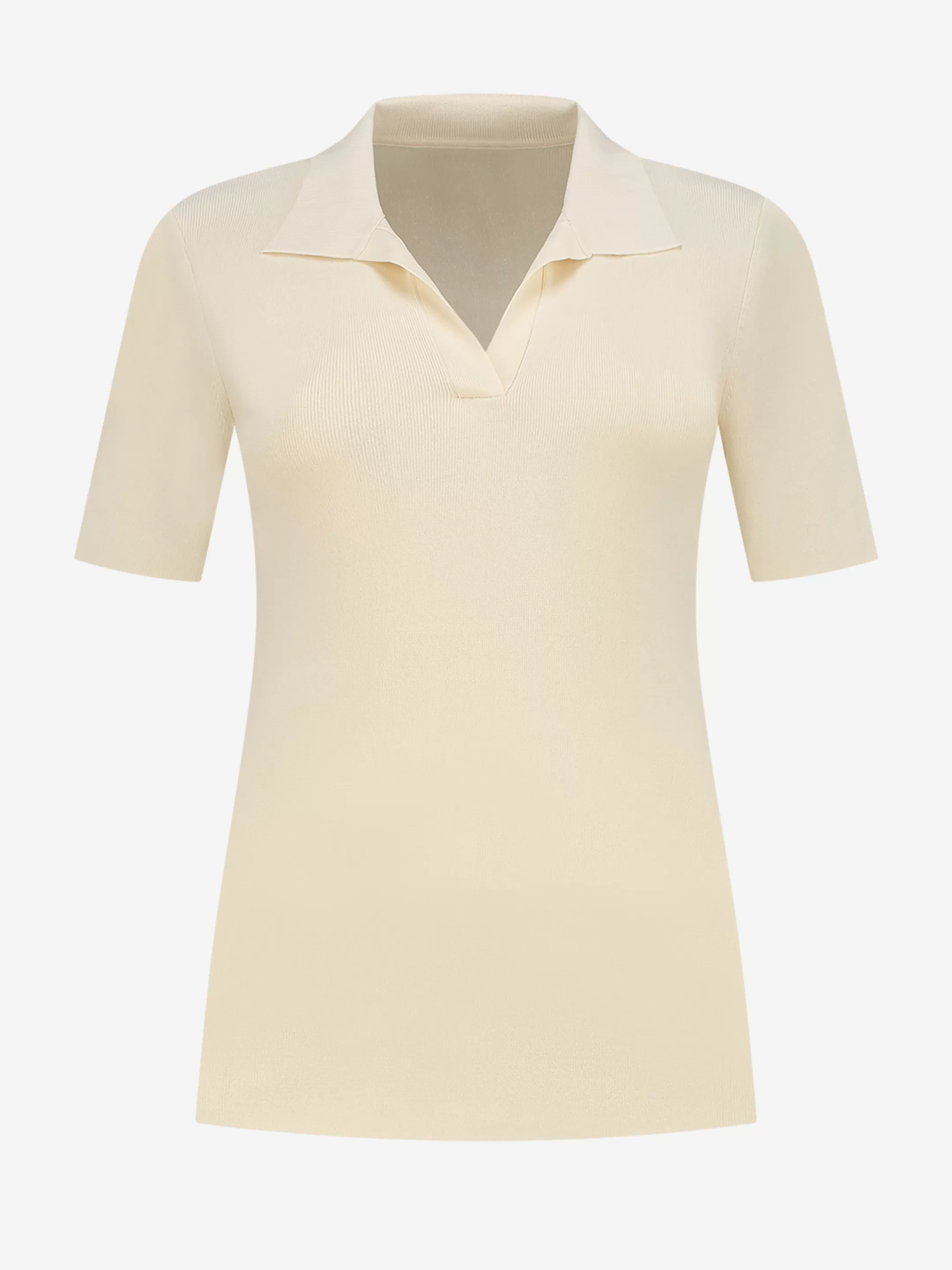 Discount NIKKIE Polo top with short sleeves Pearl