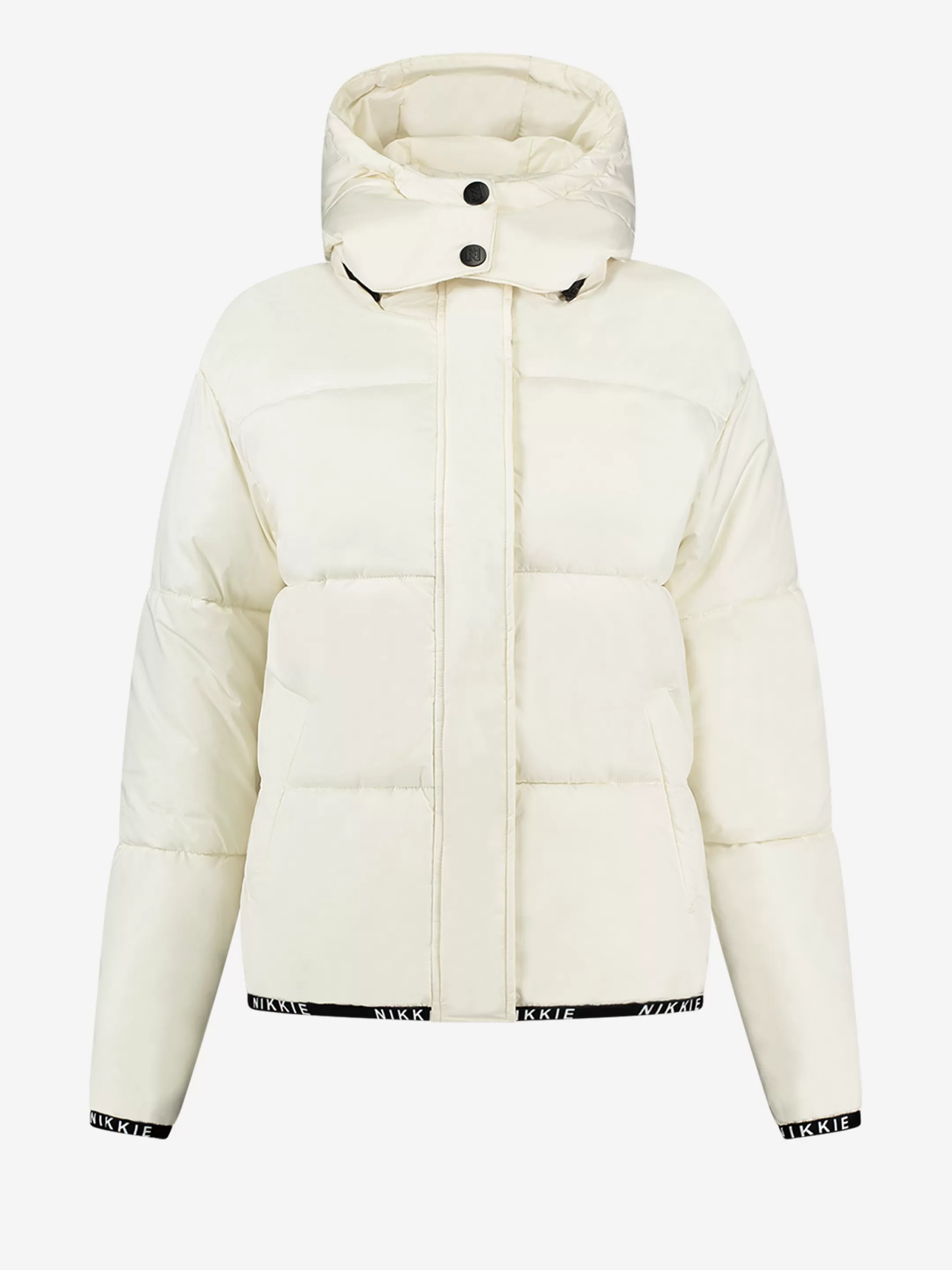 Online NIKKIE Puffer jacket with capuchon Cream