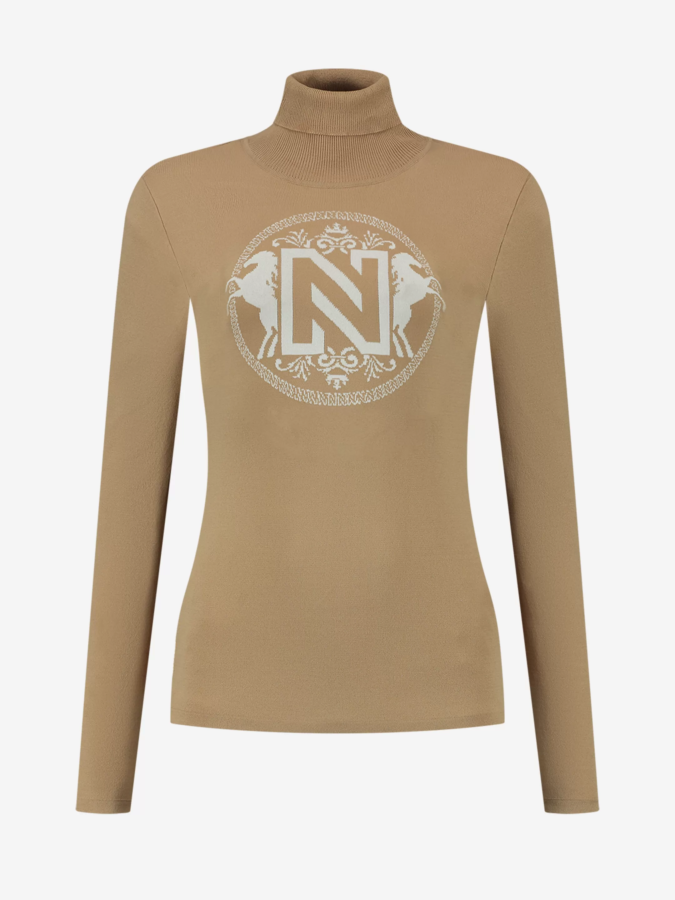 Outlet NIKKIE Pullover with turtle neck Dark Hummus