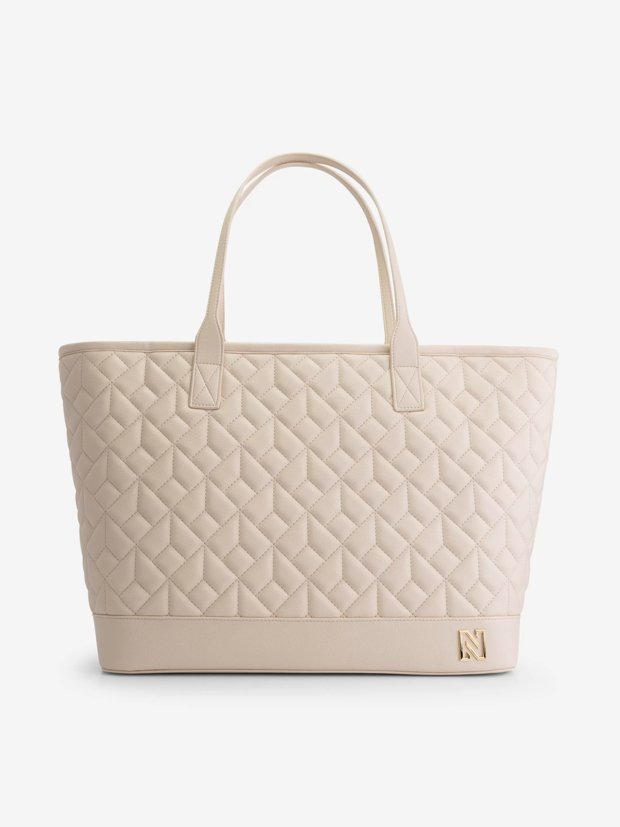 Hot NIKKIE Quilted Shopper Pearl/Gold