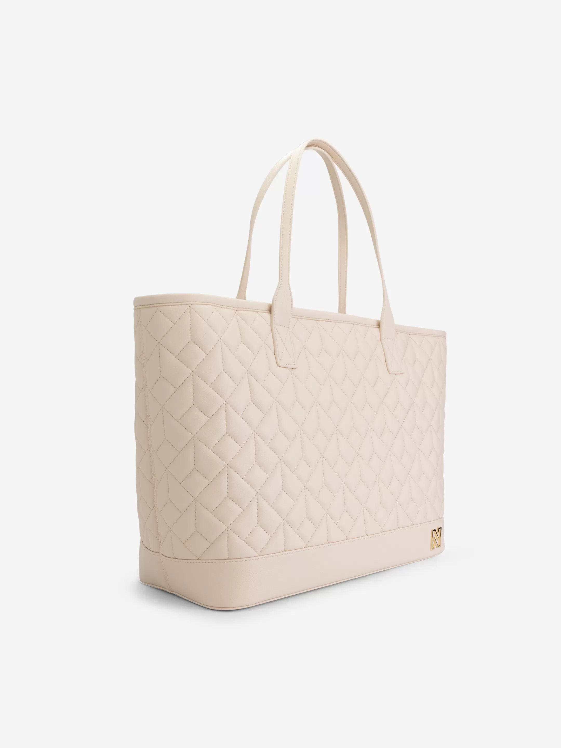 Hot NIKKIE Quilted Shopper Pearl/Gold