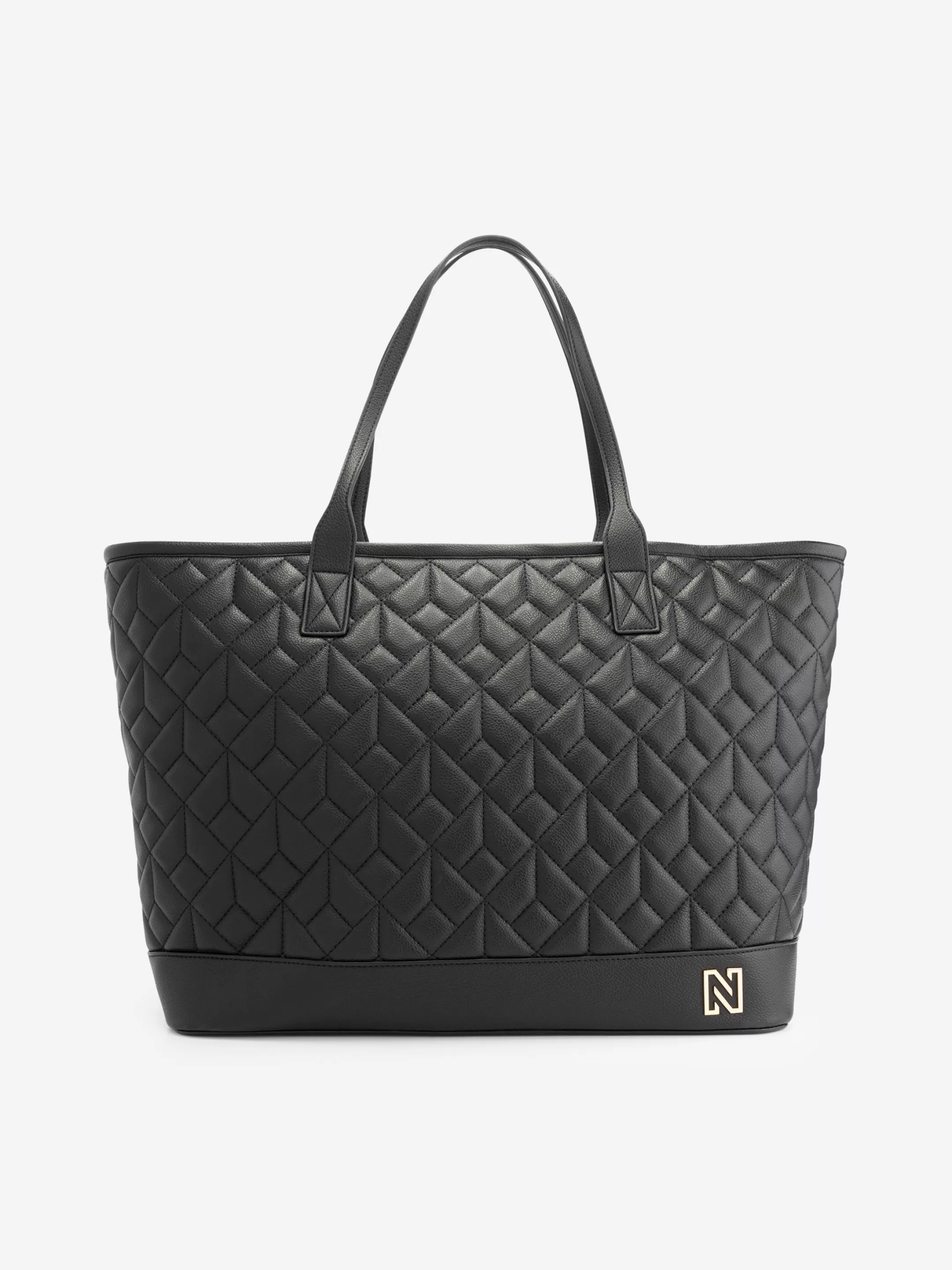 Sale NIKKIE Quilted Shopper Black/Gold