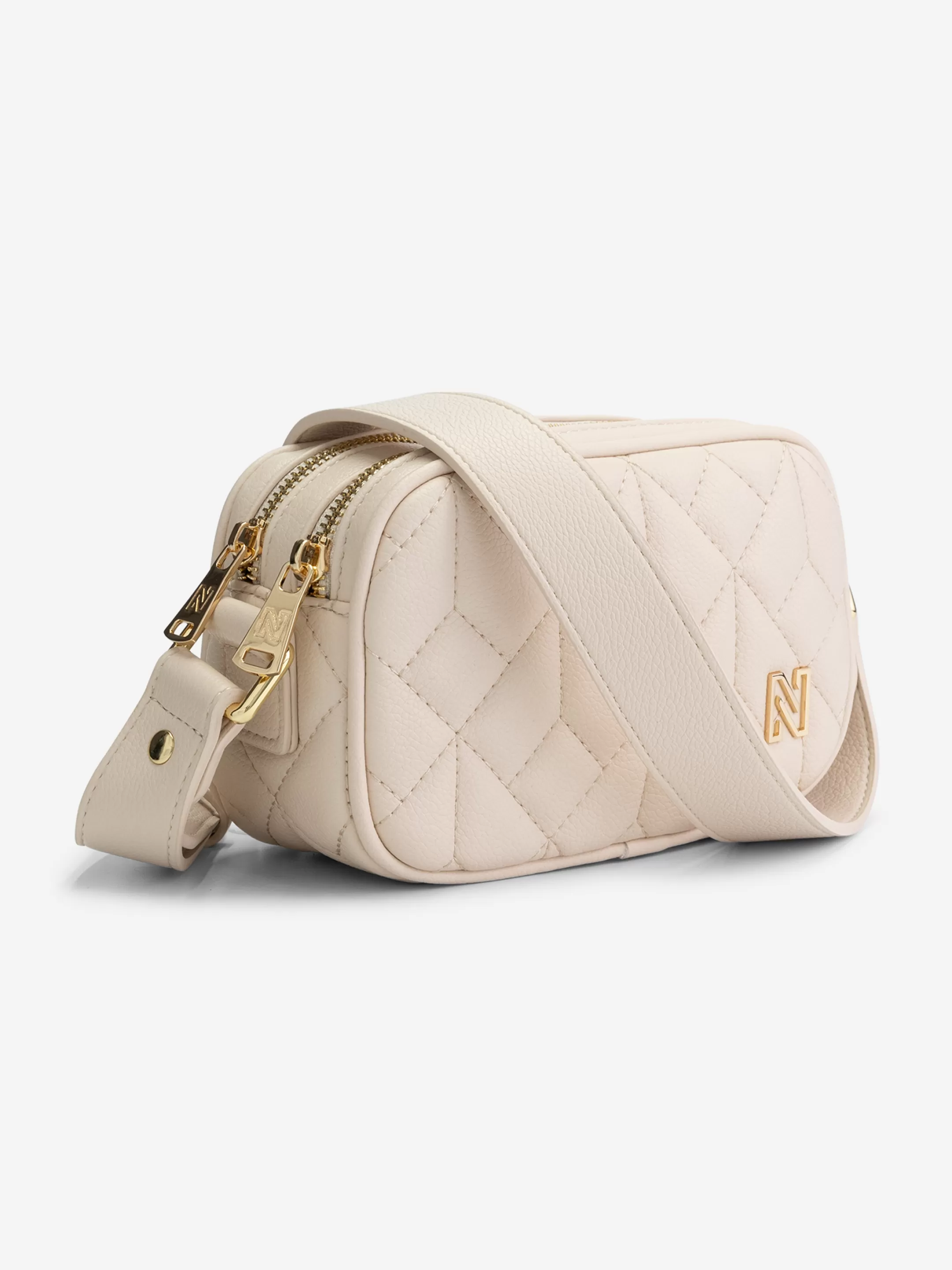 Sale NIKKIE Quilted shoulderbag Pearl/Gold