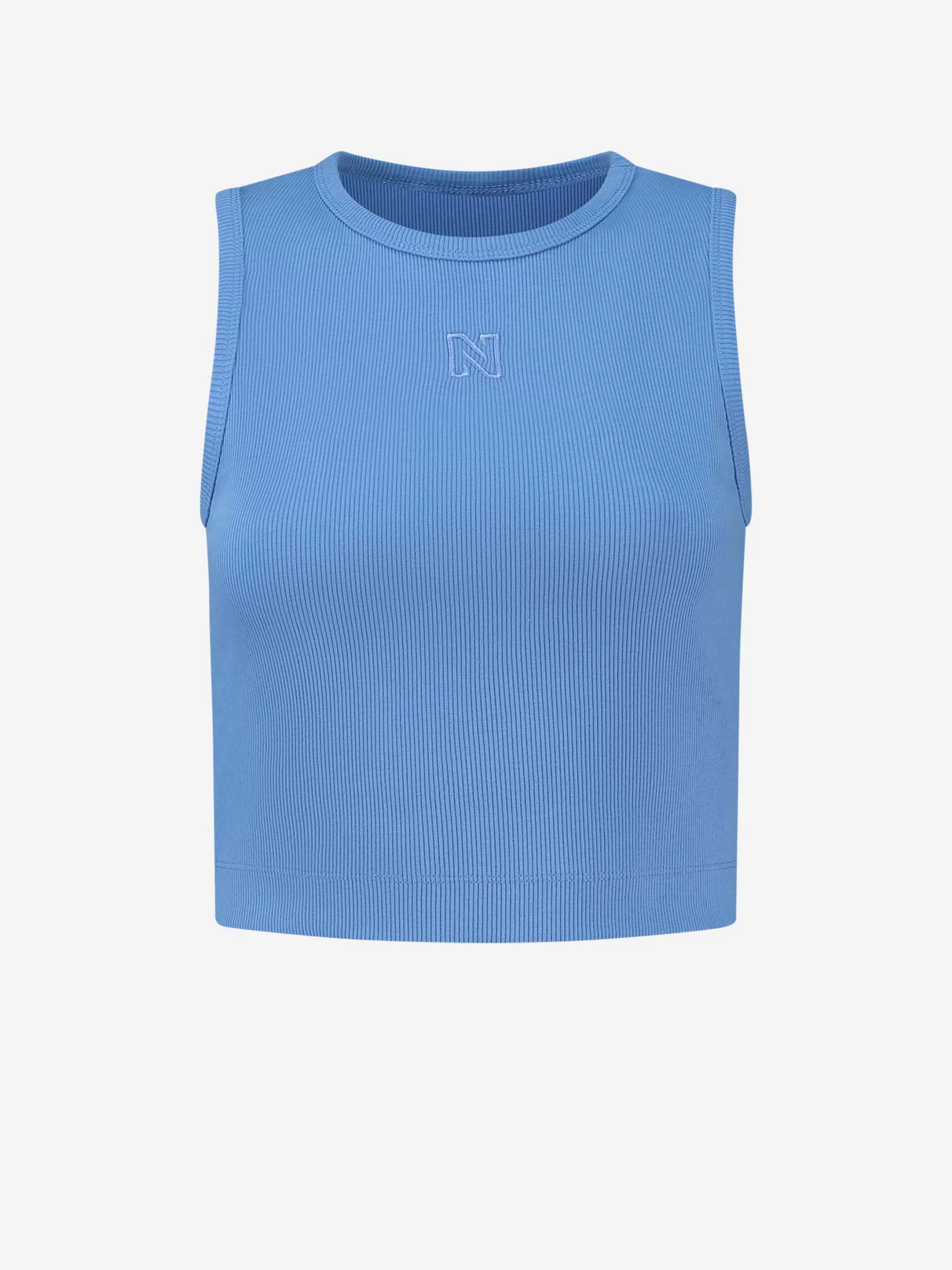 New NIKKIE Rib top Blue Lagoon