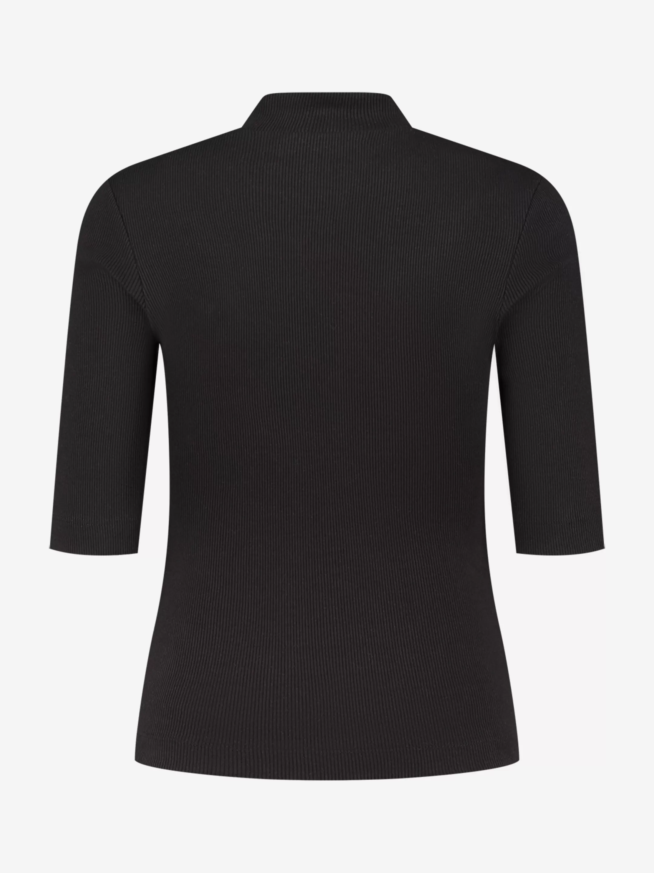 Cheap NIKKIE Ribbed top with col Black