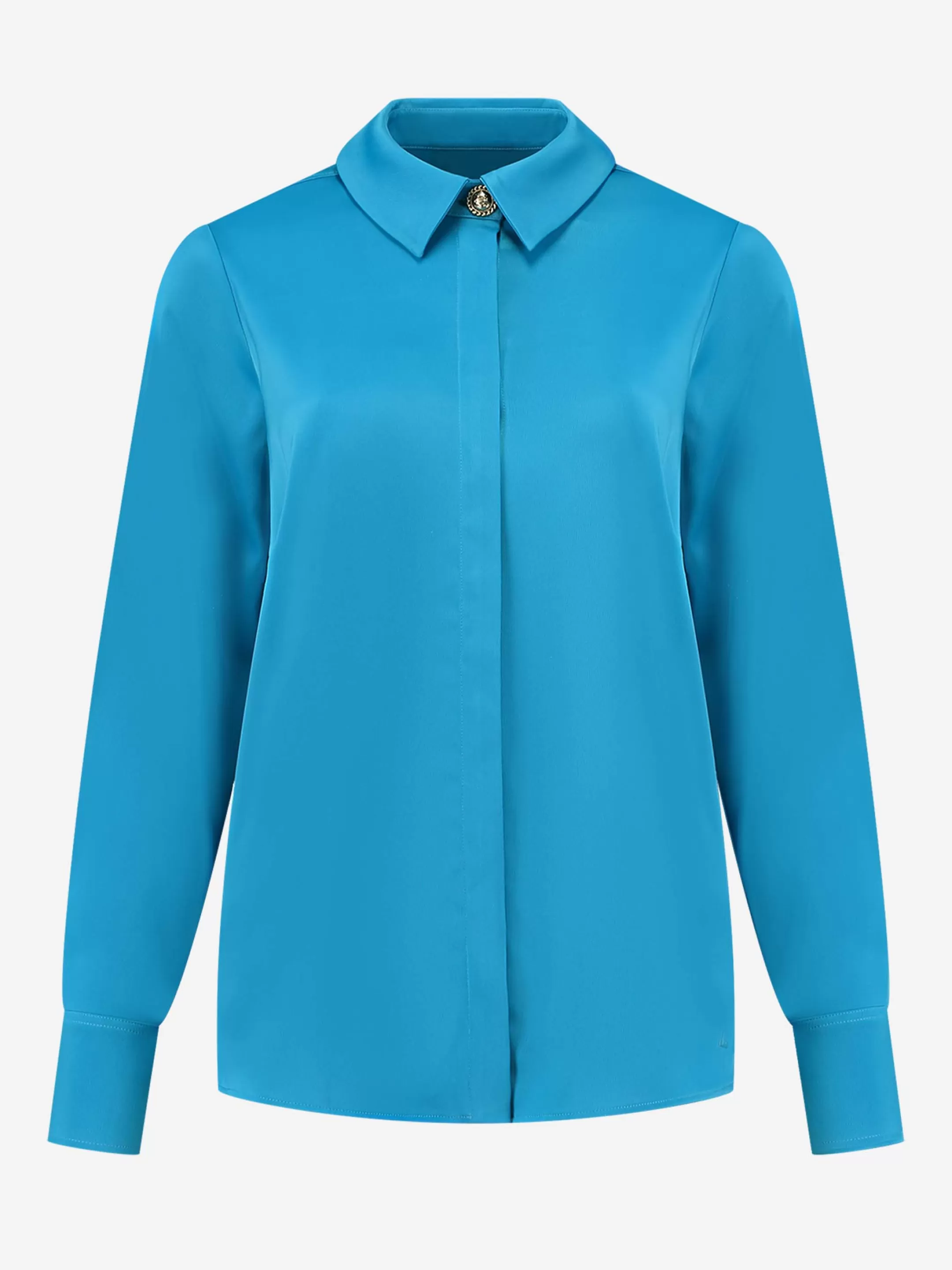 Outlet NIKKIE Satin look blouse Dresden Blue