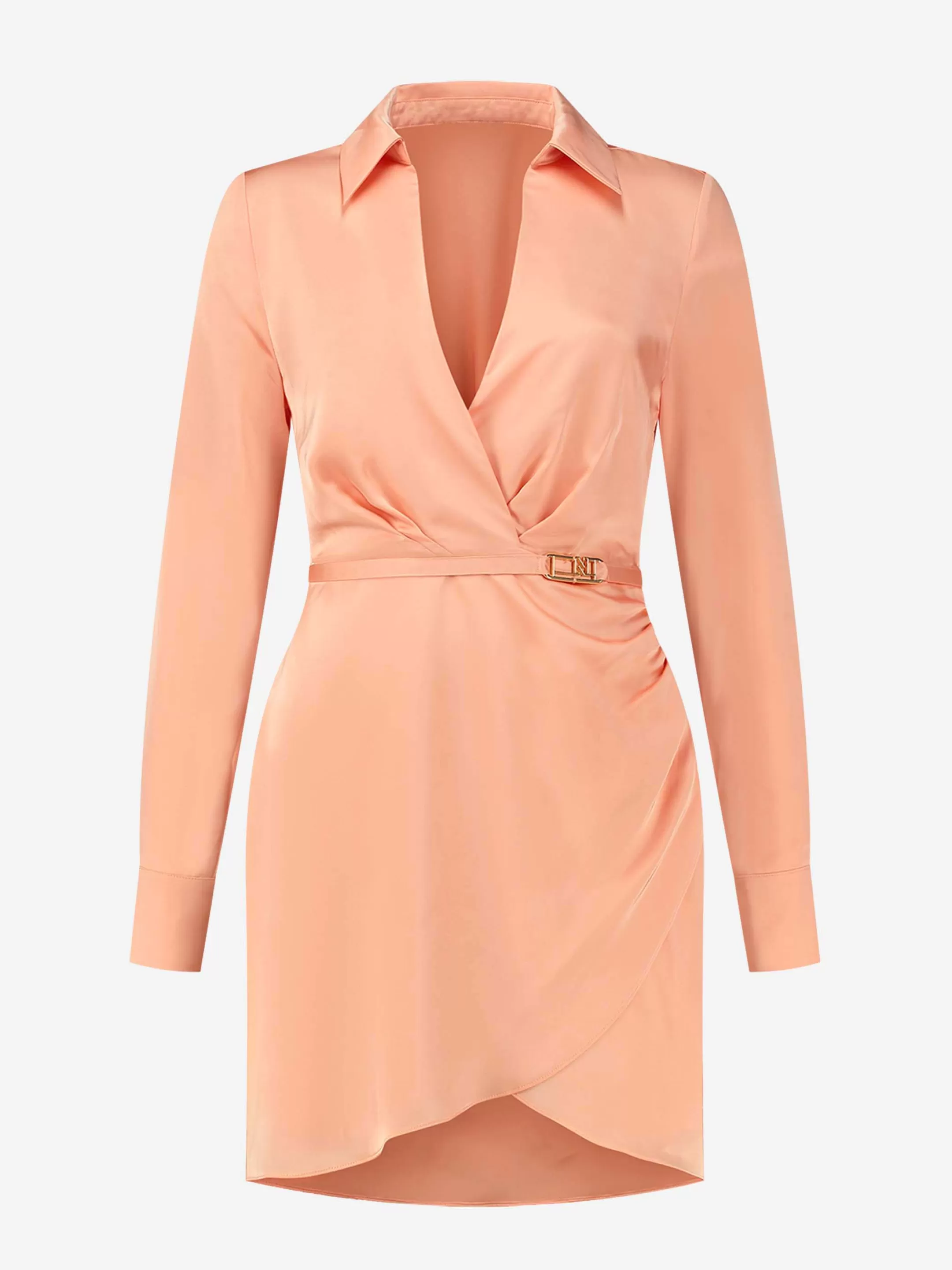 Online NIKKIE Satin look dress Light Paprika