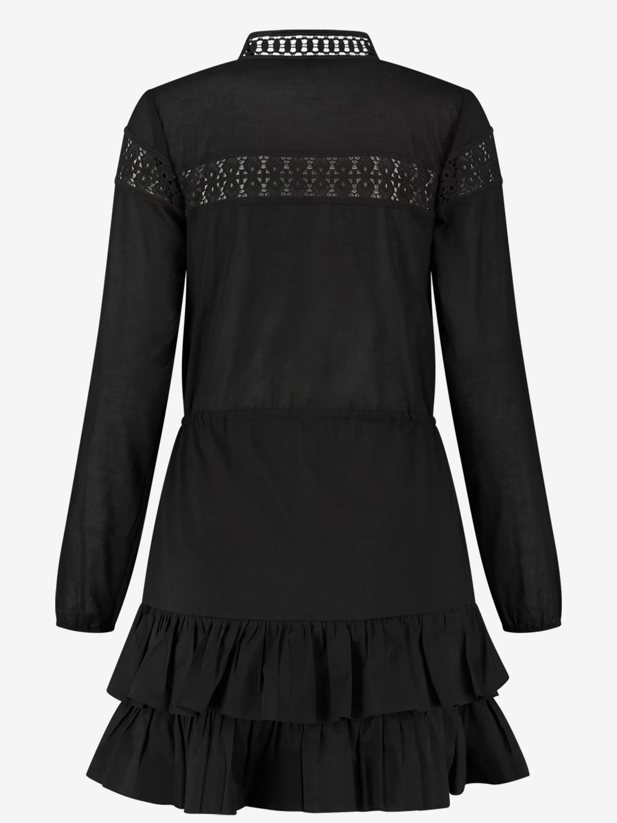 Sale NIKKIE Semitransparant Dress with ruffles Black