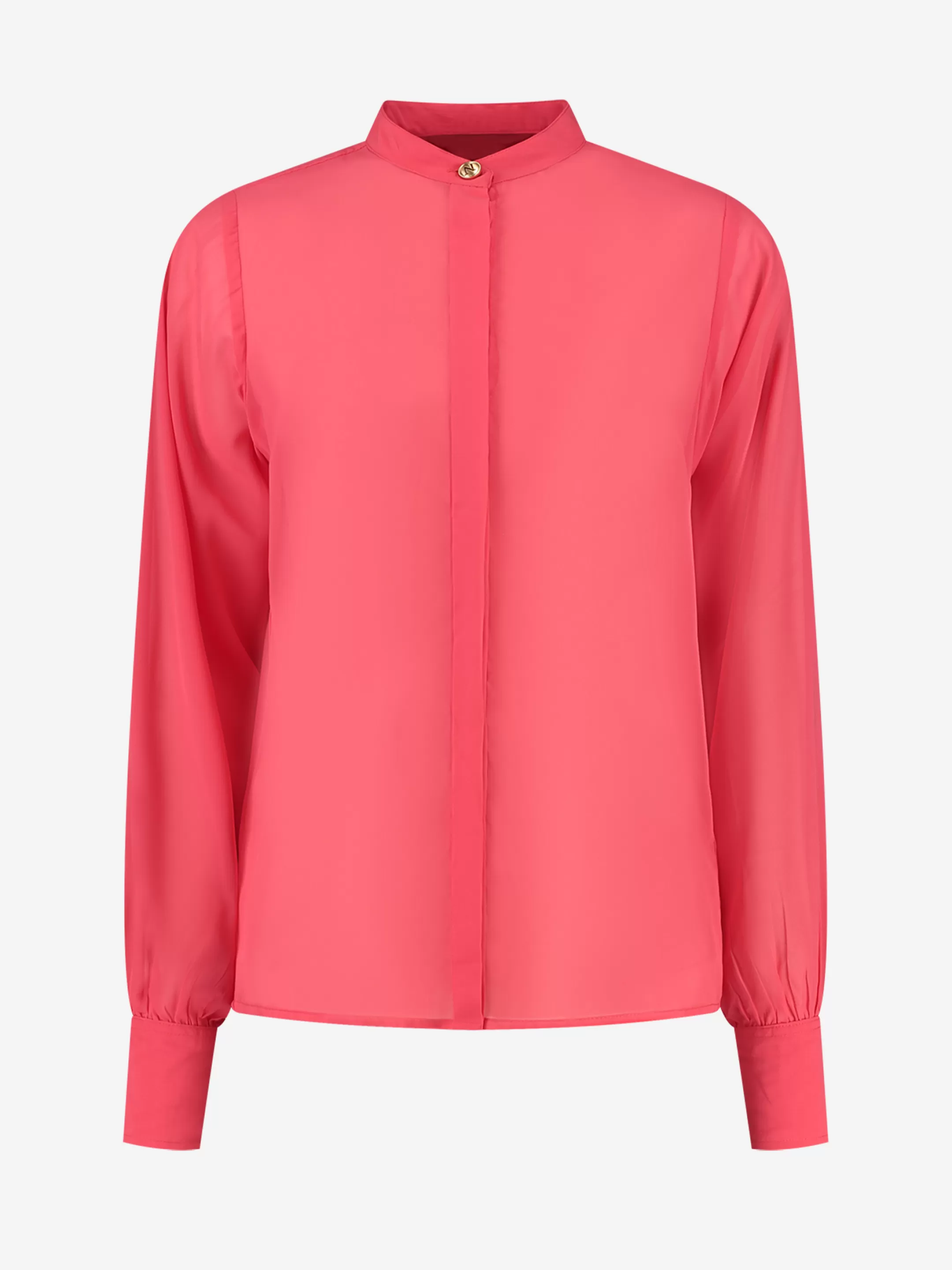 Hot NIKKIE Semi-transparent Blouse Electric