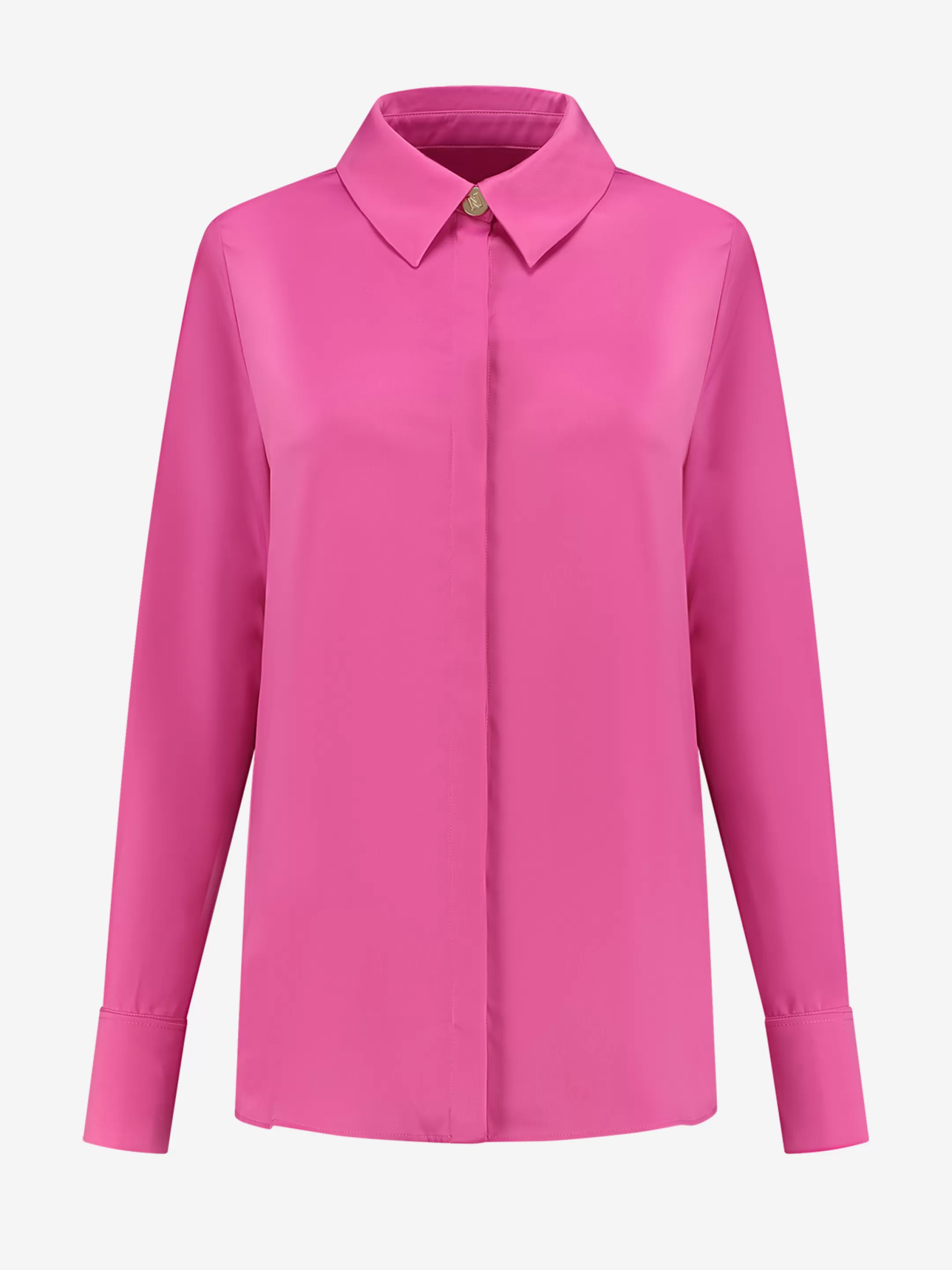 Hot NIKKIE Shiny Blouse Raspberry Rose