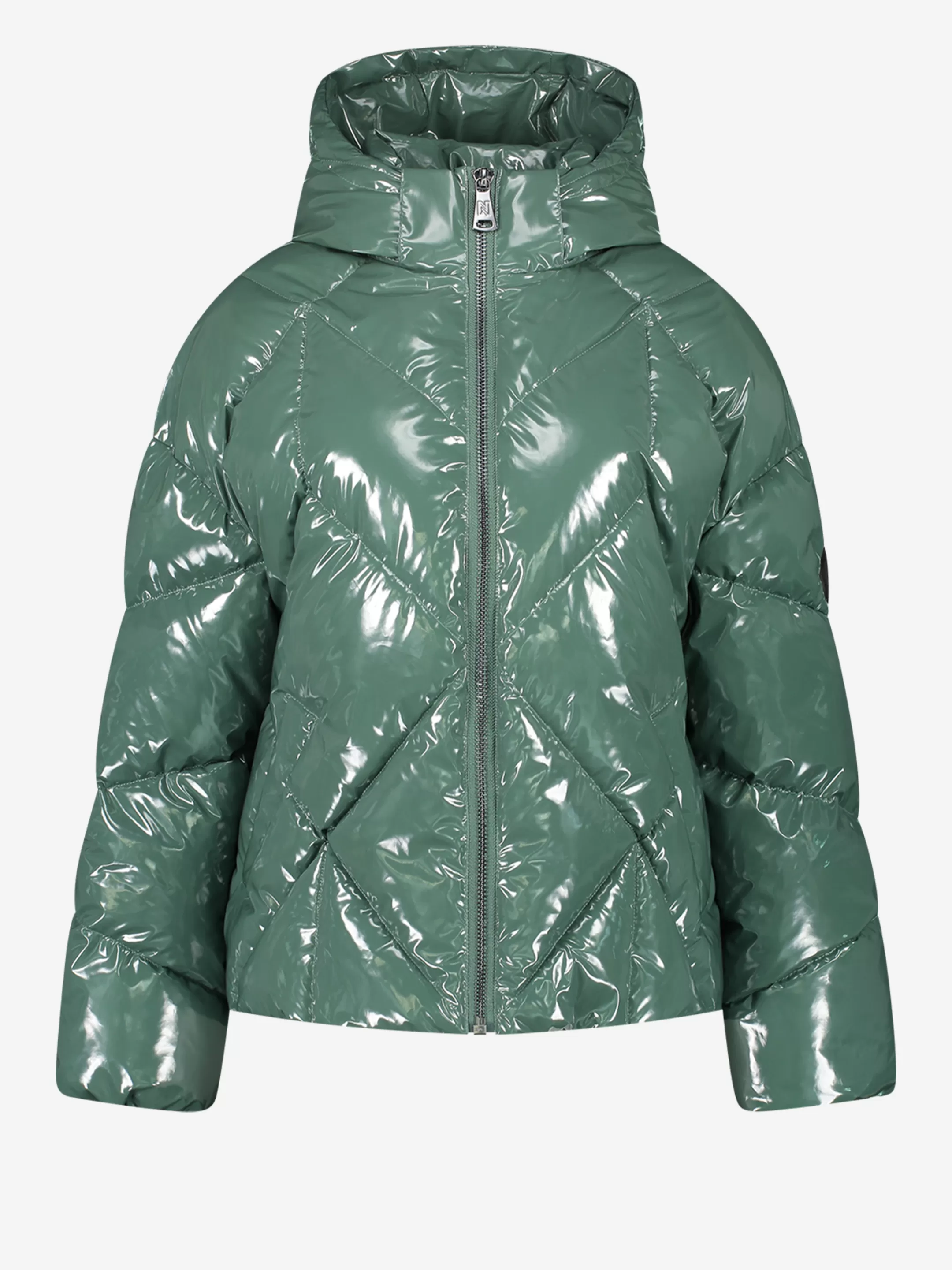 Online NIKKIE Shiny Puffer coat with hood Garden Green