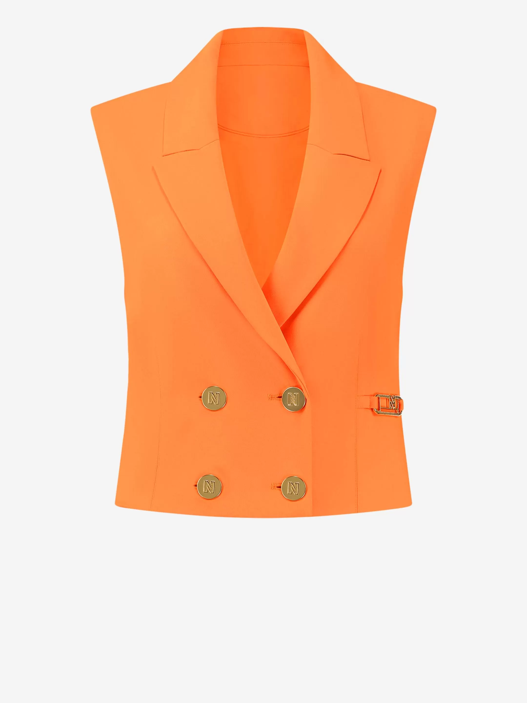 Clearance NIKKIE Short double-breasted waistcoat Orange