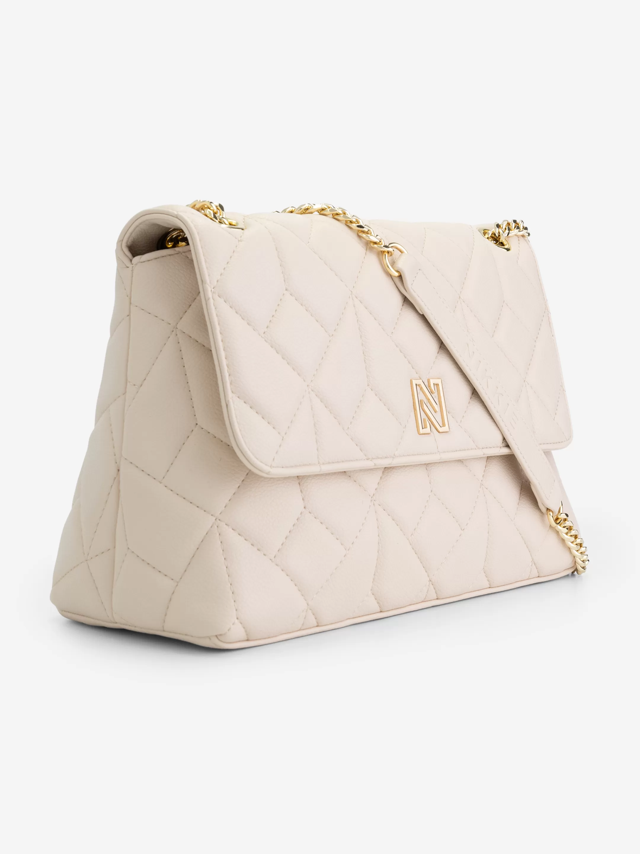 Hot NIKKIE Shoulderbag with chain Pearl/Gold