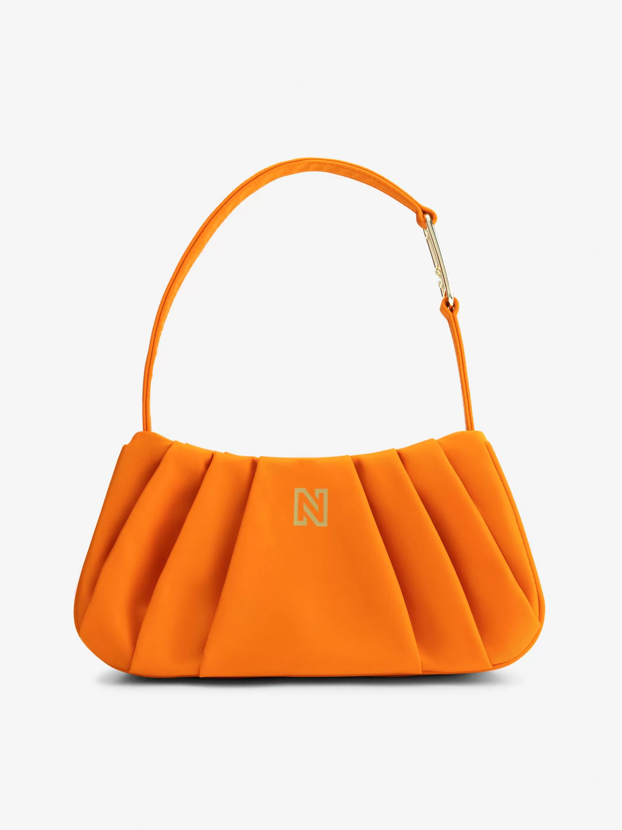 Shop NIKKIE Shoulderbag with N logo plate Sun Orange