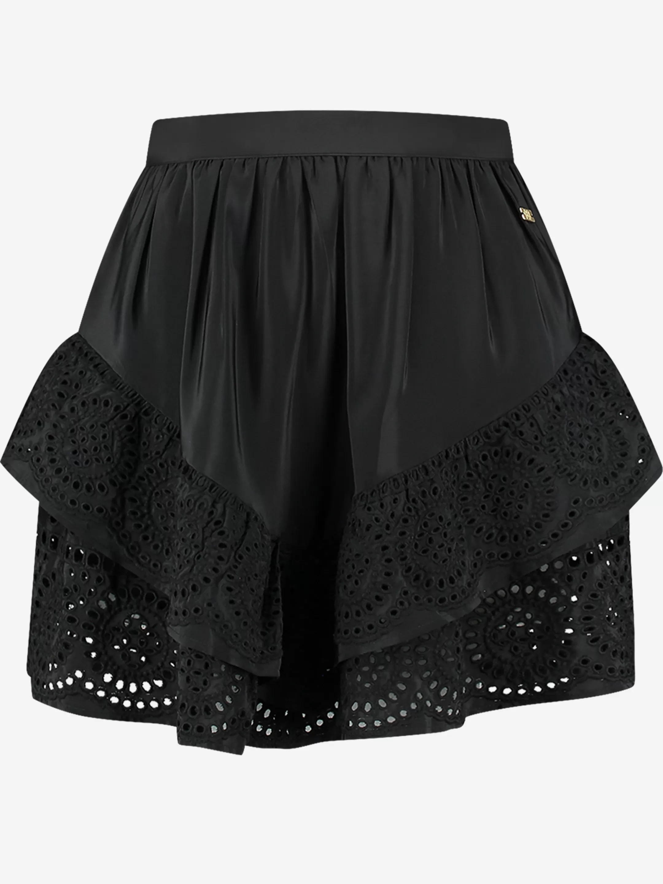 Fashion NIKKIE Skirt with lace Black