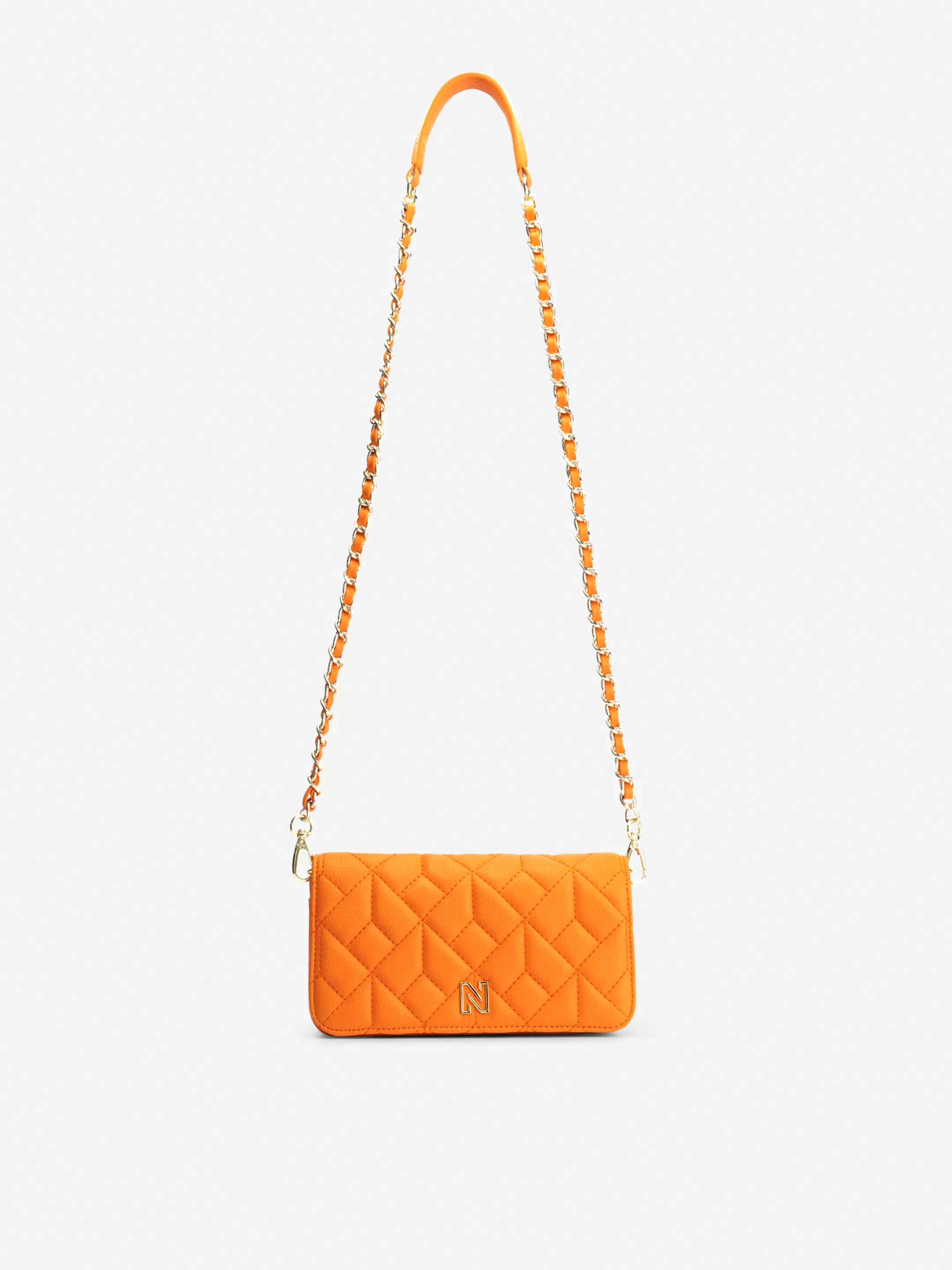 Flash Sale NIKKIE Small Quilted shoulderbag with chain Sun Orange