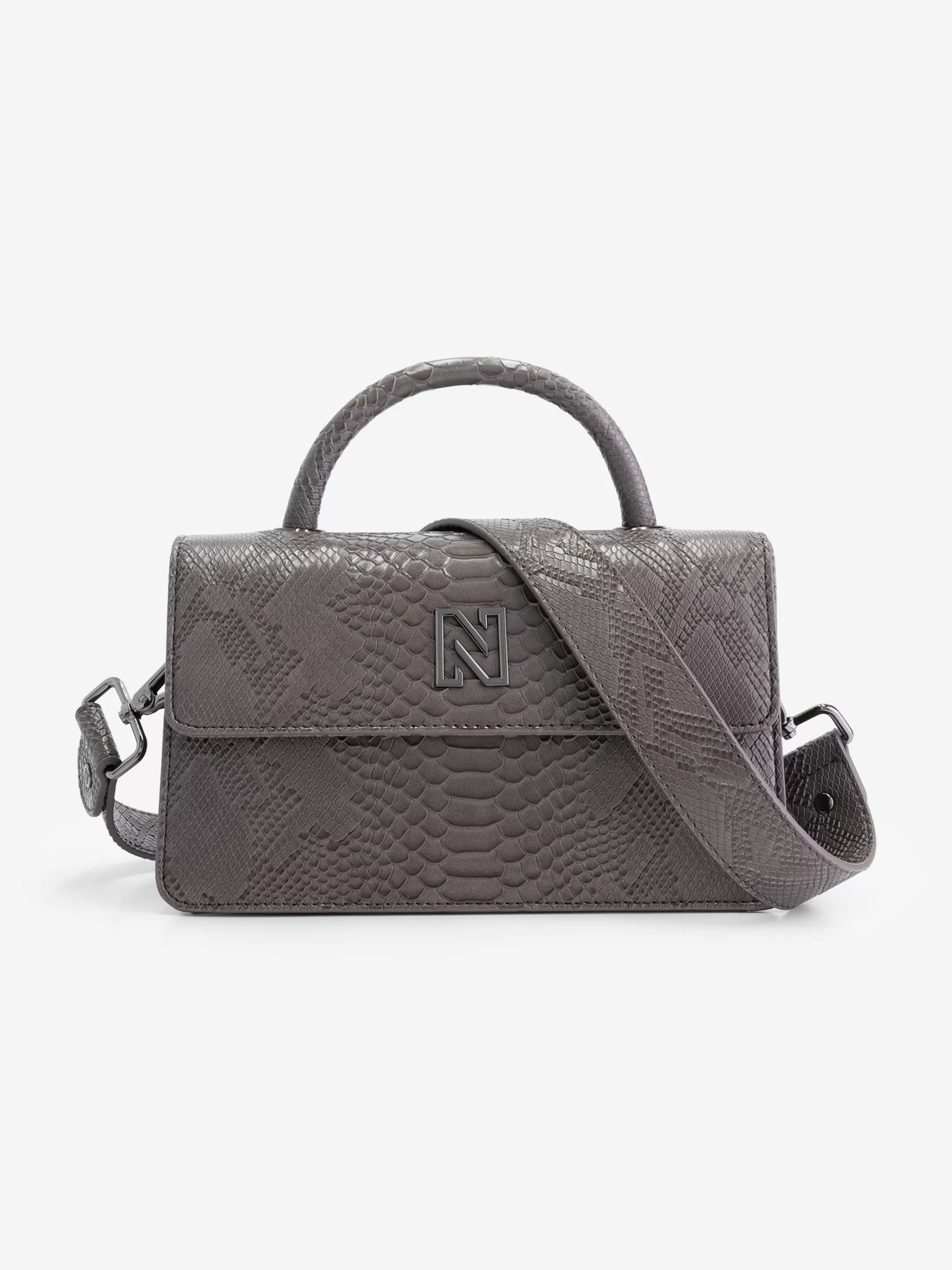 Clearance NIKKIE Small Snake Shoulderbag Graphite/Gun Metal