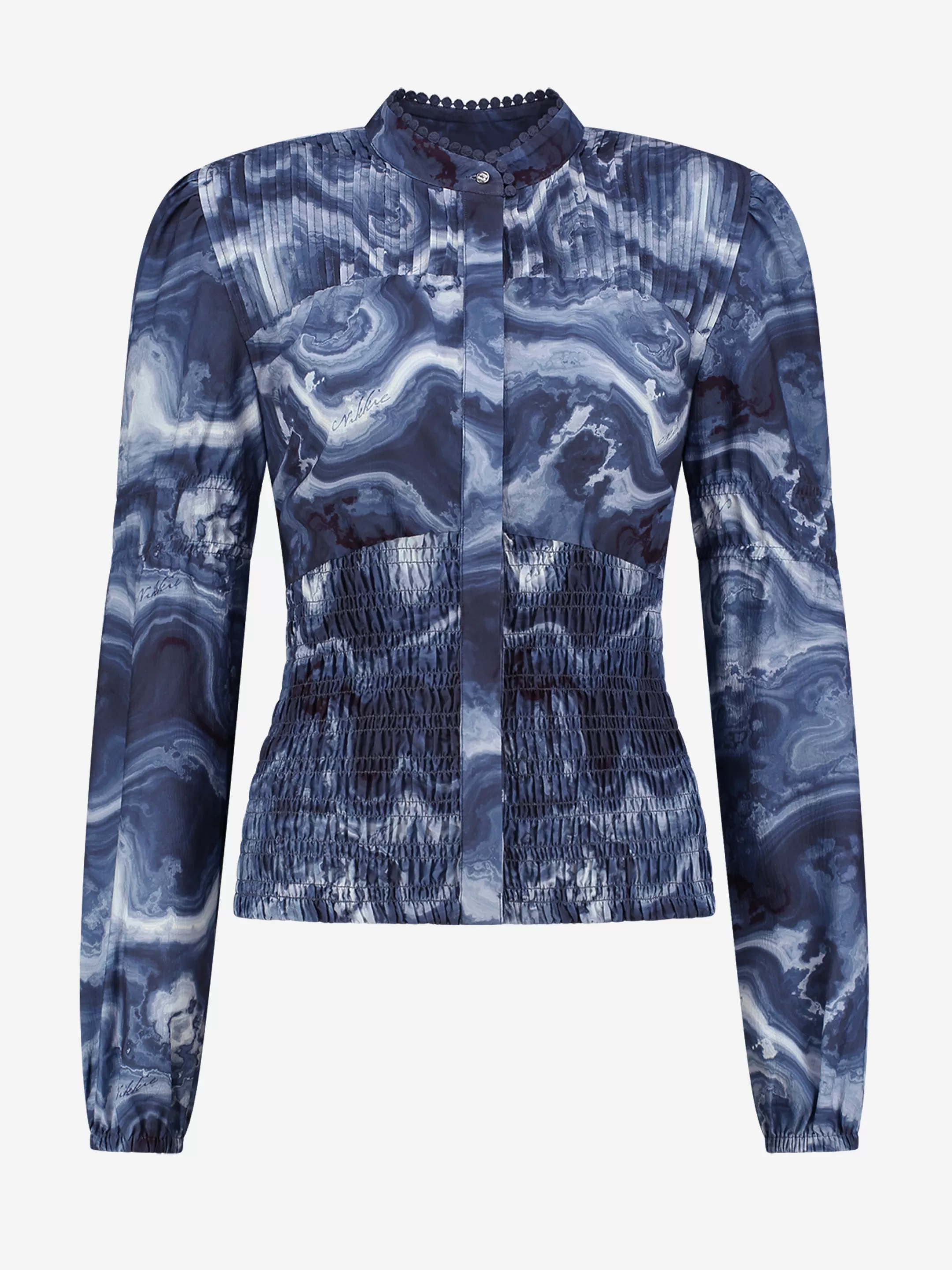 Hot NIKKIE Smocked blouse Deep blue