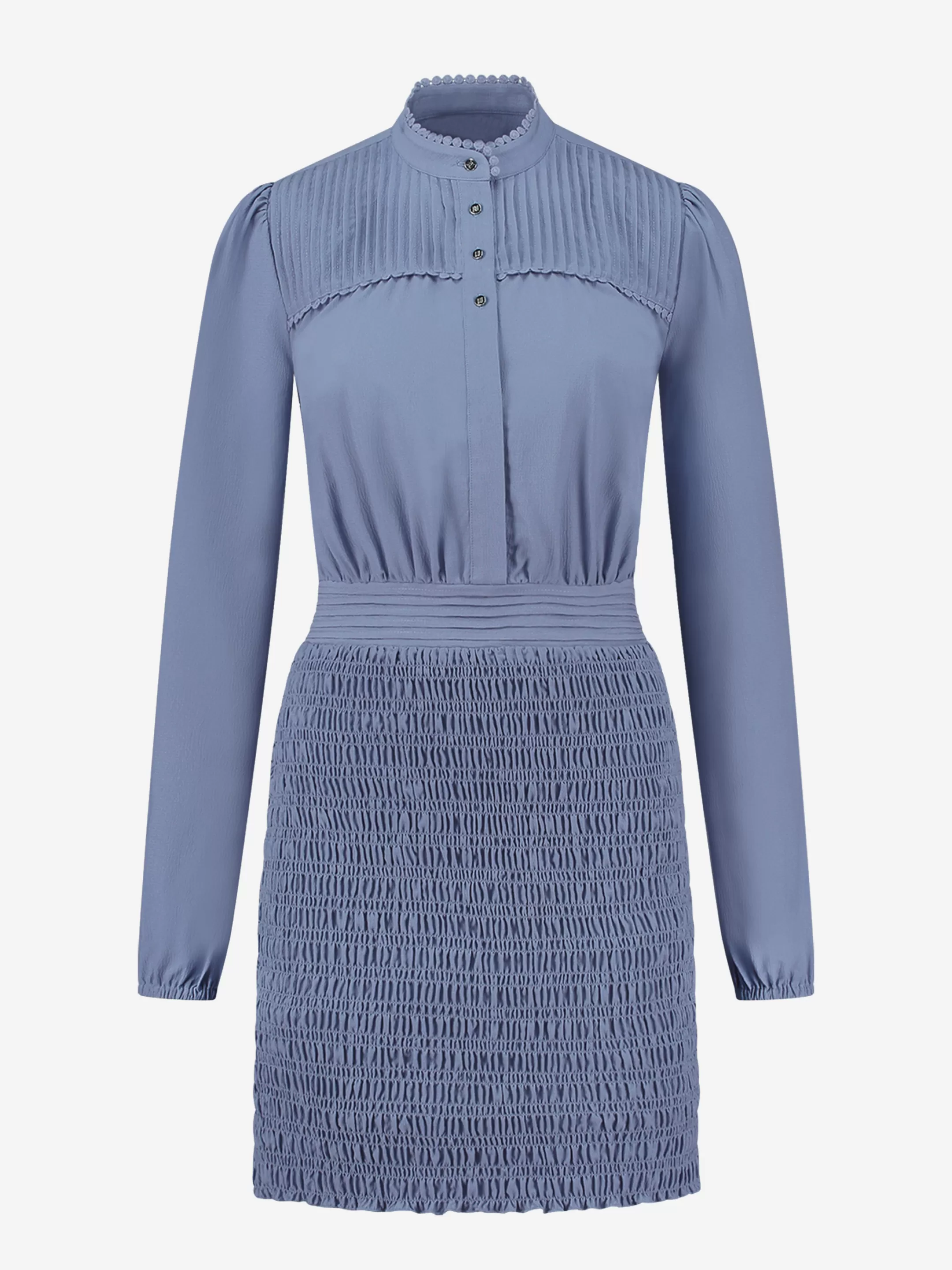 Fashion NIKKIE Smocked dress Infinity Blue