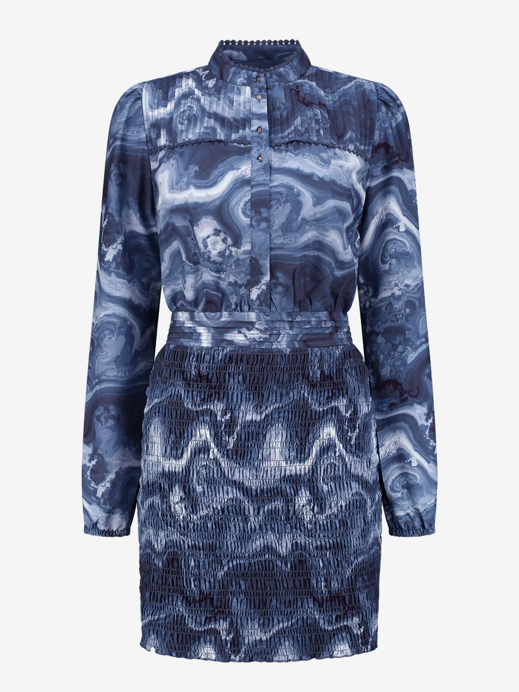 New NIKKIE Smocked dress Deep blue