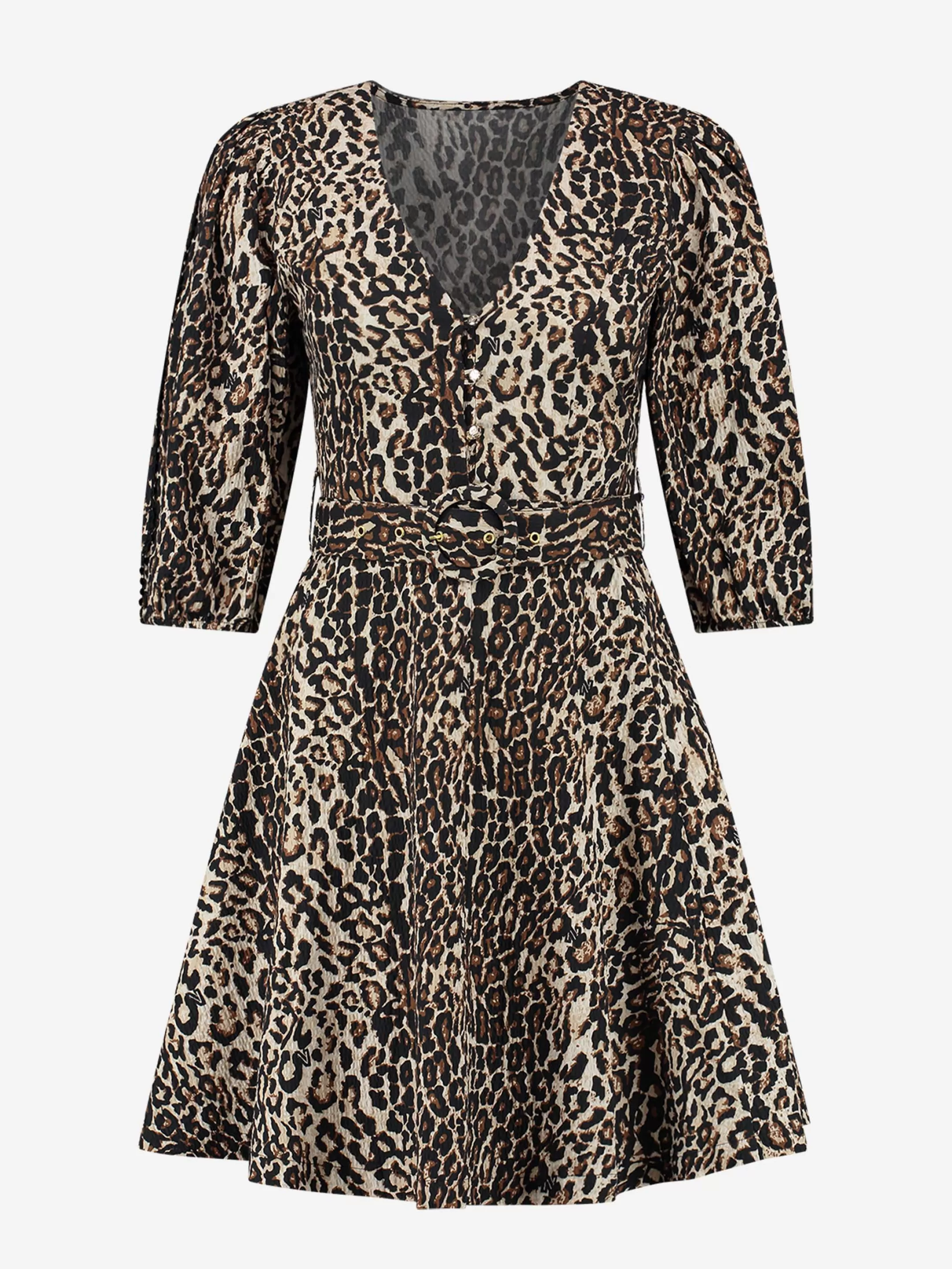 Clearance NIKKIE Structered dress with belt Dust/Black