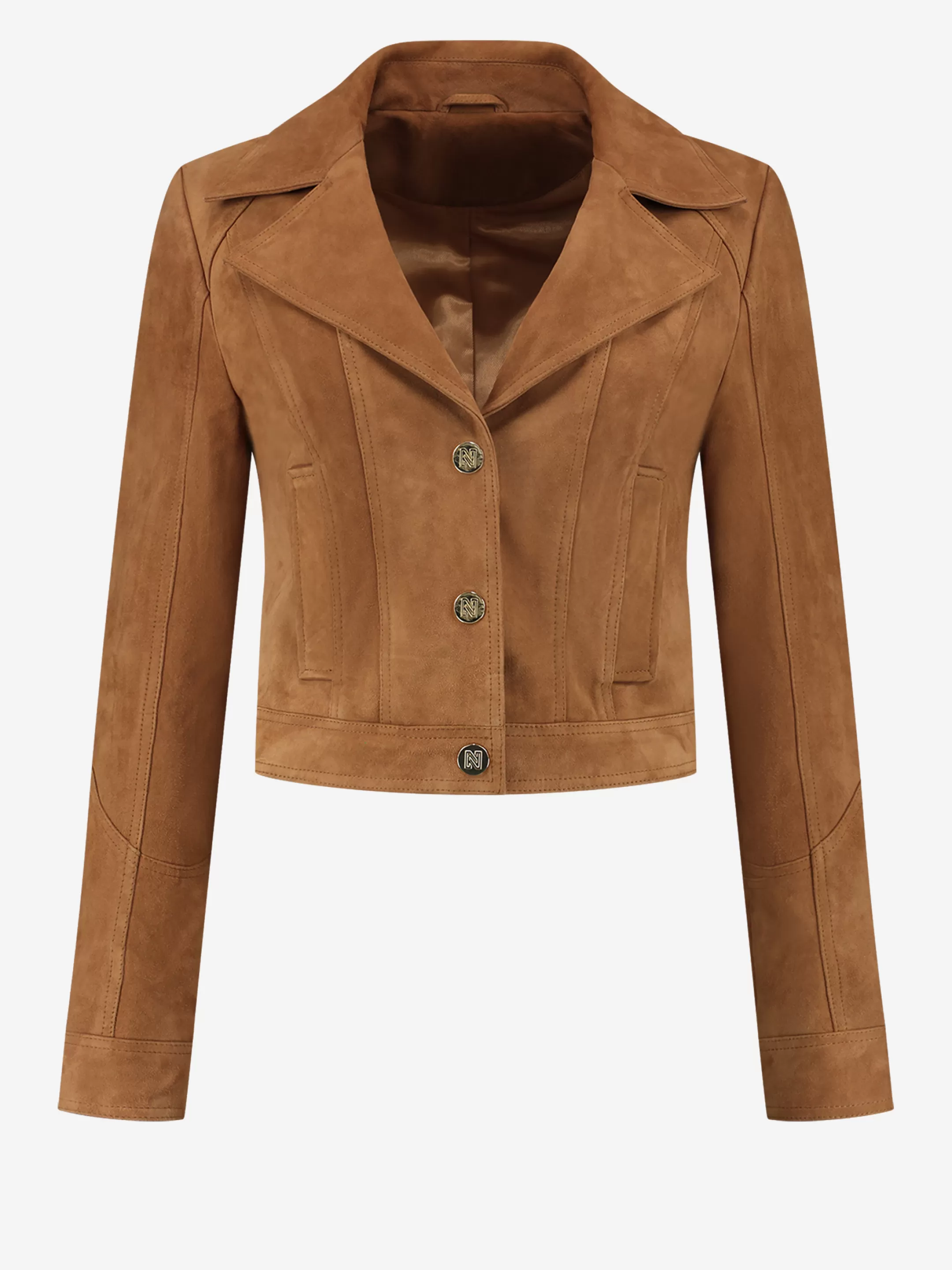 Clearance NIKKIE Suede jacket Autumn Brown