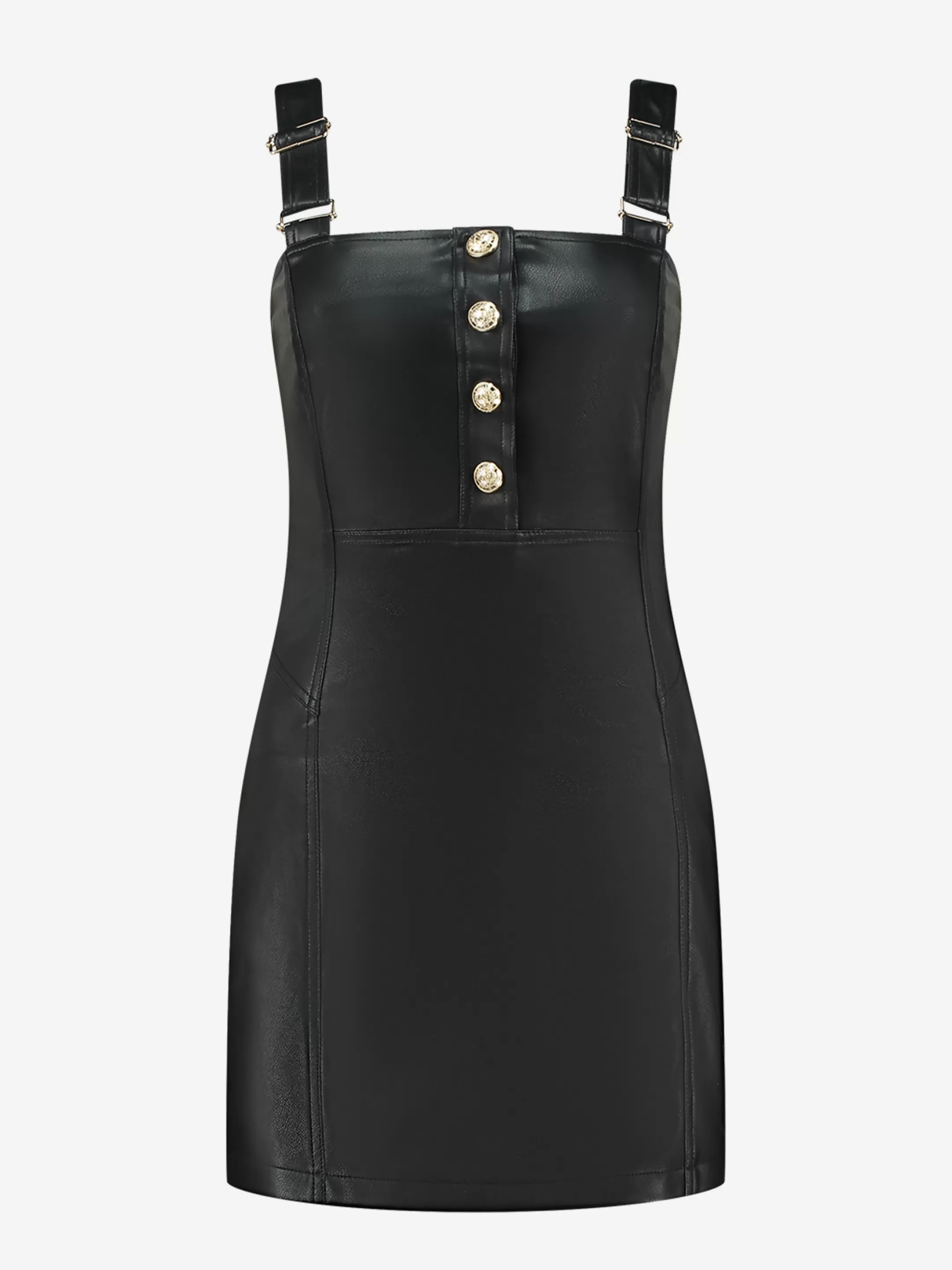 Fashion NIKKIE Vegan leather dress Black