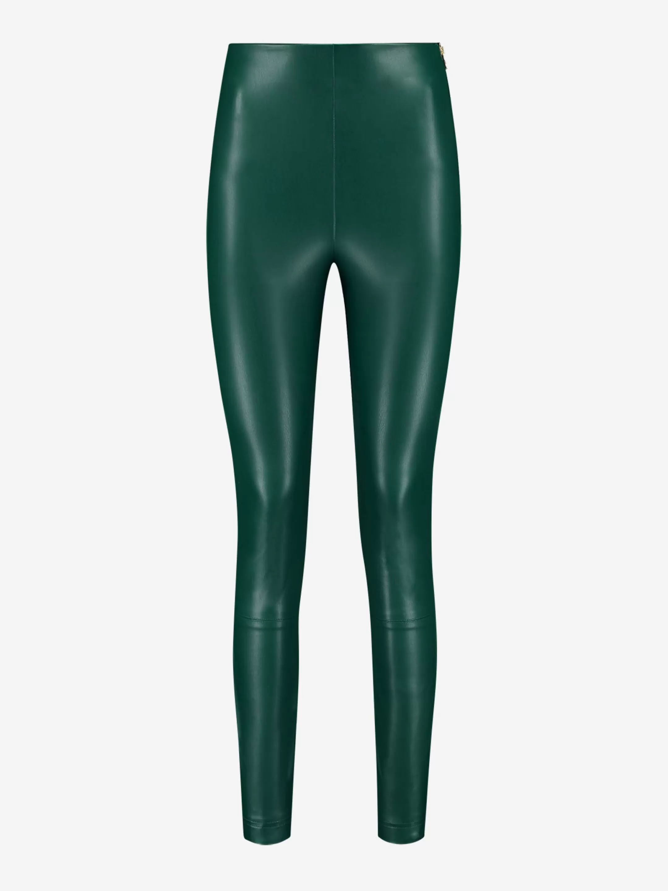 Online NIKKIE vegan leather pants with High rise Evergreen Stripe