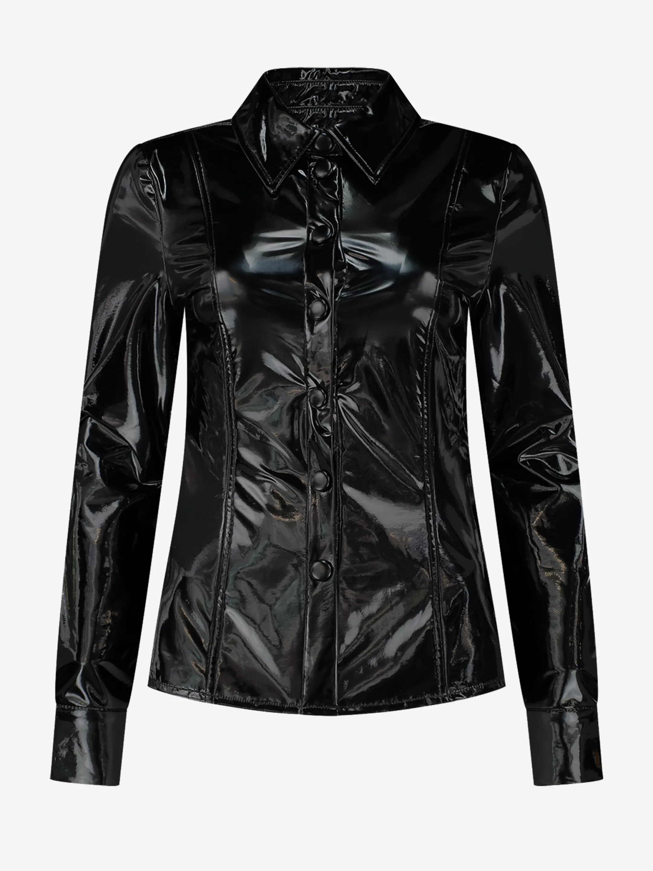 Discount NIKKIE Vinyl blouse Black