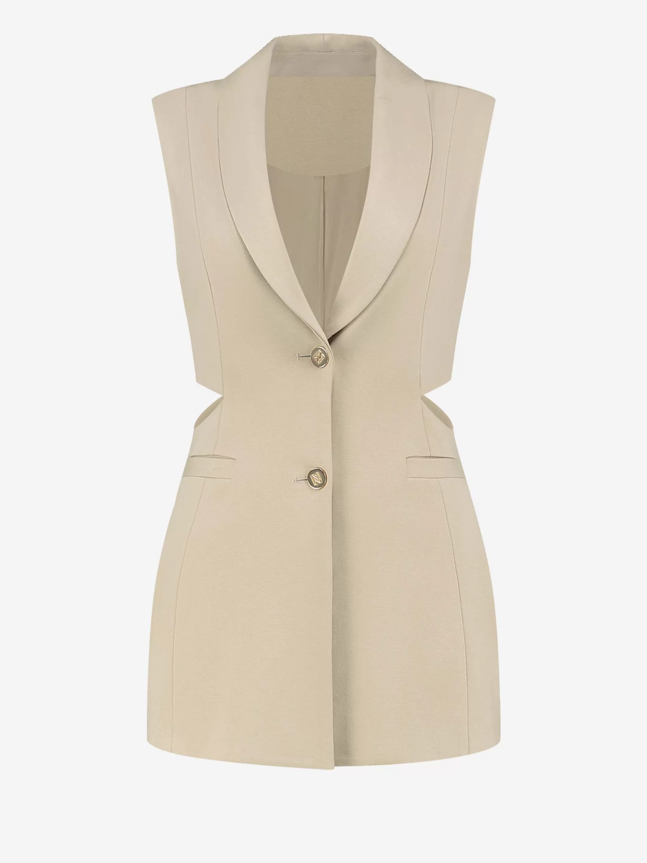 Discount NIKKIE Waistcoat with cutouts Dust
