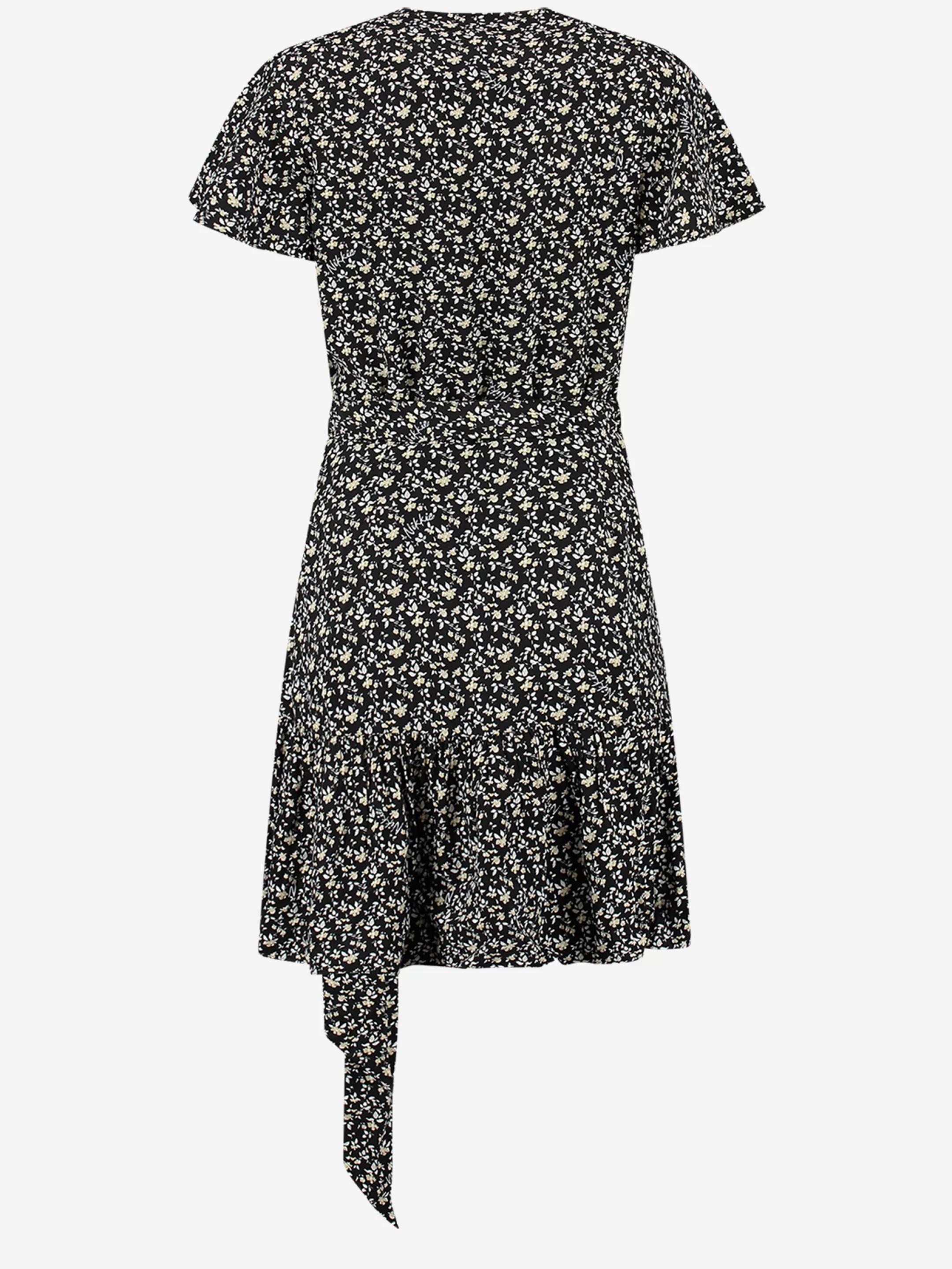 New NIKKIE Wrap dress Multi black