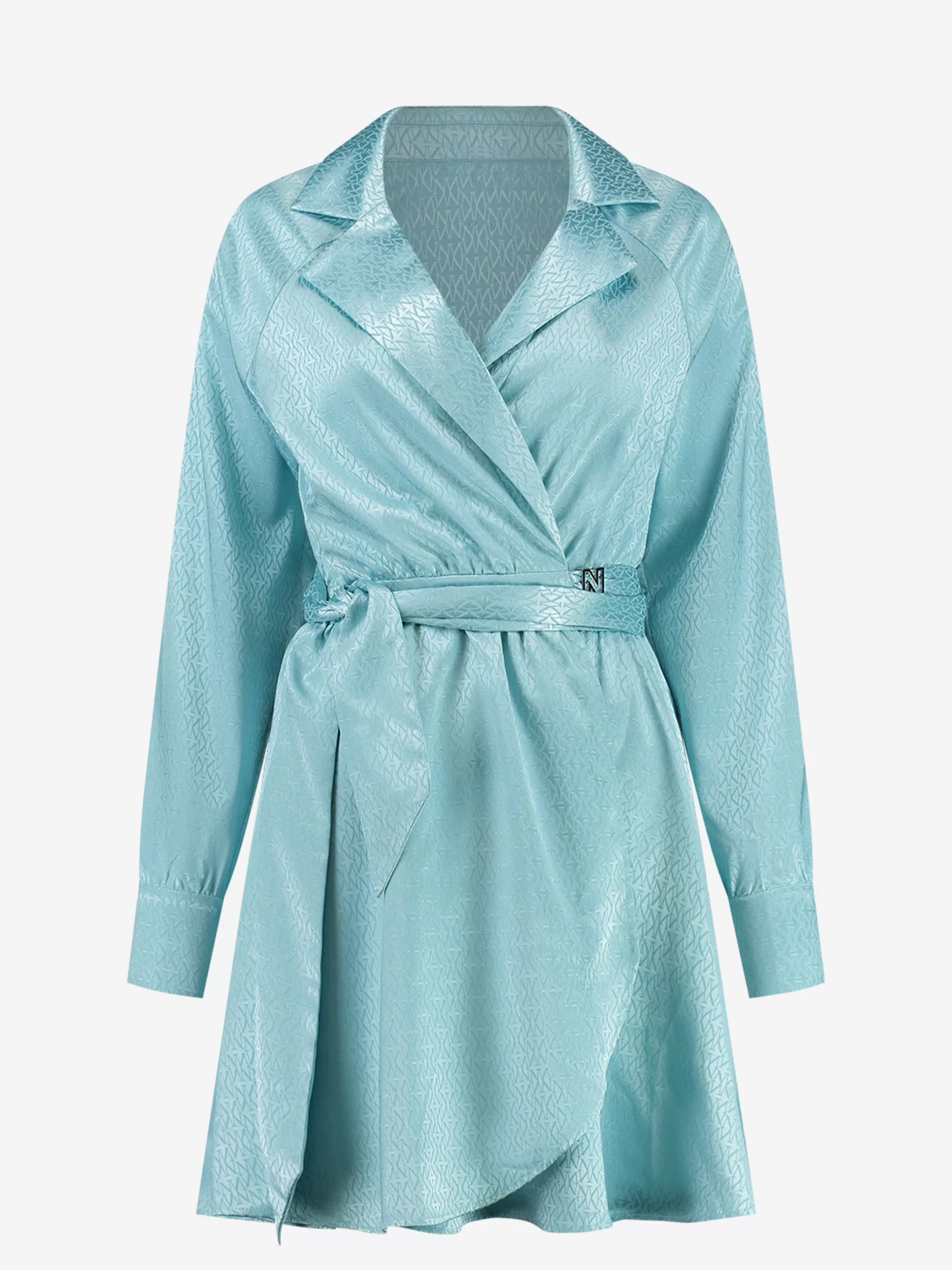 New NIKKIE Wrap Dress with al over N logo Pool